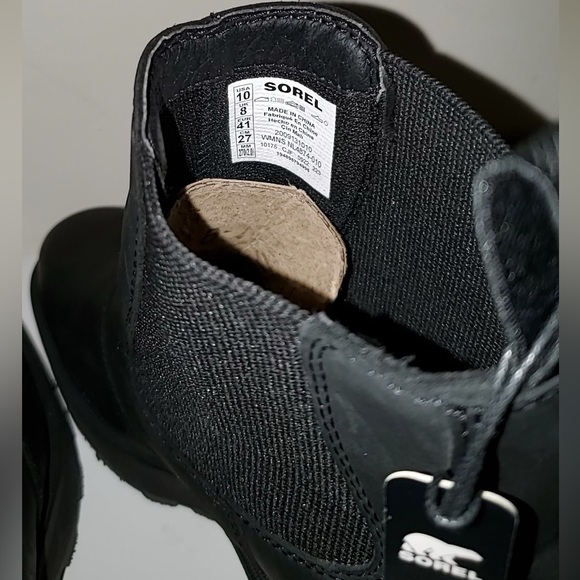 Sorel HI-LINE™ HEEL CHELSEA BOOT | Black Sea Salt | Size: 10 NWT - Picture 16 of 16